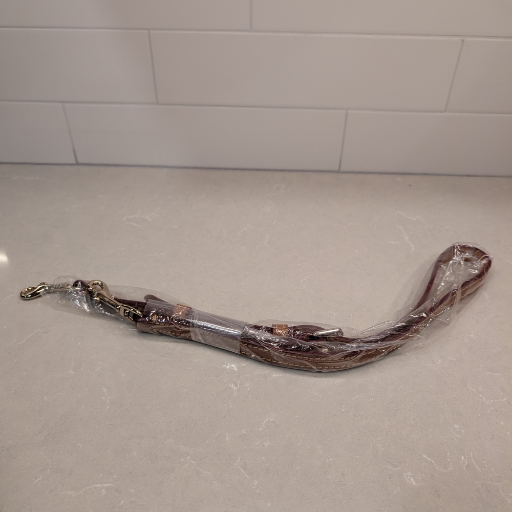 Dooney & Bourke Dillen Double Pocket Leather Satchel Bag - Picture 9 of 11